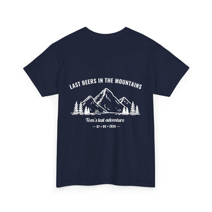 JGA Shirt Männer – Bier in den Bergen T-Shirt – Bräutigam Squad Shirt – Personalisiertes Junggesellenabschied Shirt – Männer Outdoor Shirt