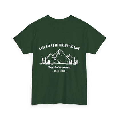 JGA Shirt Männer – Bier in den Bergen T-Shirt – Bräutigam Squad Shirt – Personalisiertes Junggesellenabschied Shirt – Männer Outdoor Shirt