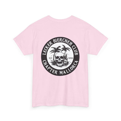 Personalisierbares Mallorca Shirt – Lecker Bierchen Club T-Shirt Herren – JGA Malle Outfit – Party Urlaub Shirt mit Wunsch Ort & Jahr