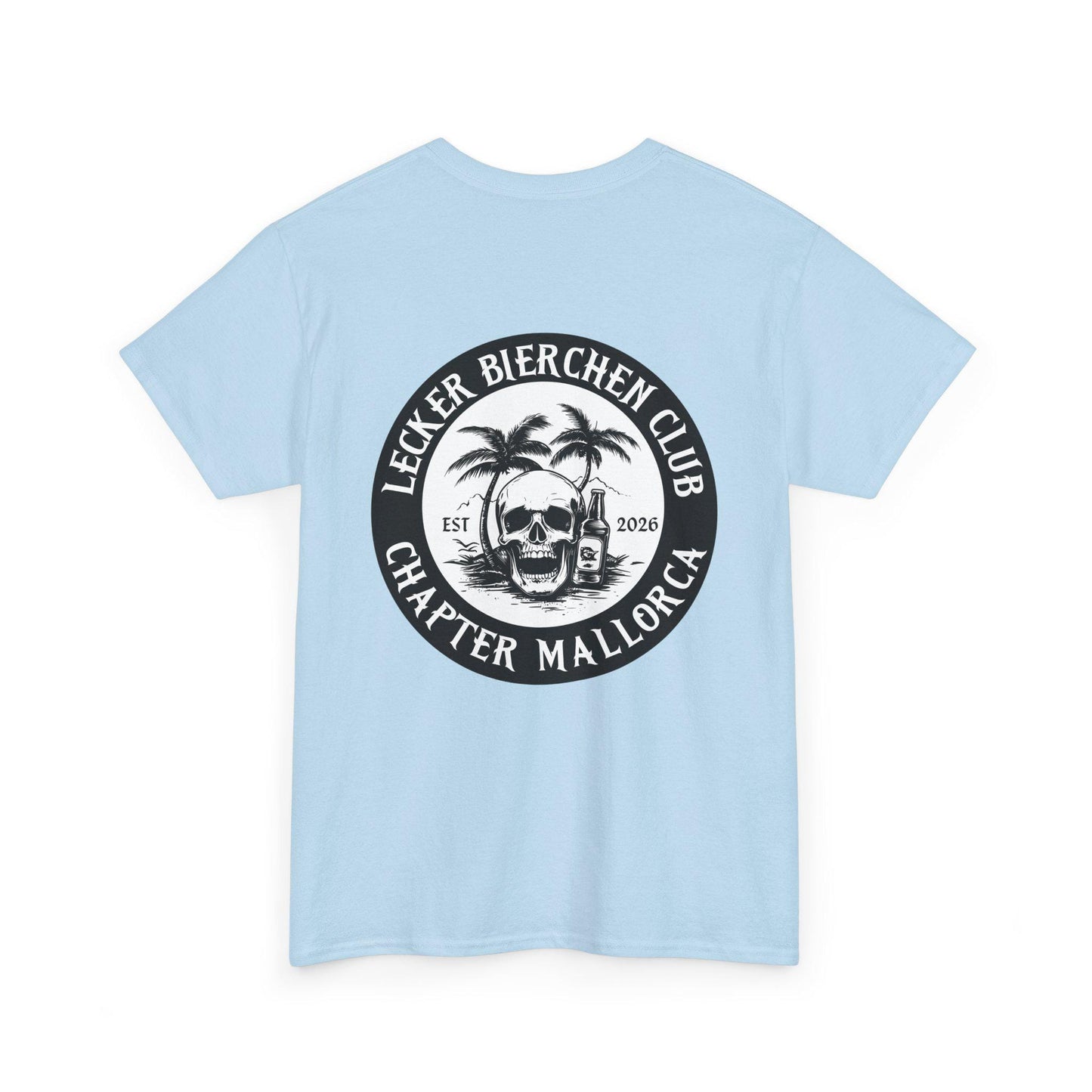 Personalisierbares Mallorca Shirt – Lecker Bierchen Club T-Shirt Herren – JGA Malle Outfit – Party Urlaub Shirt mit Wunsch Ort & Jahr