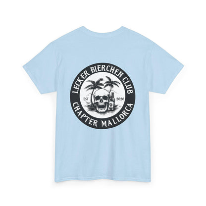 Personalisierbares Mallorca Shirt – Lecker Bierchen Club T-Shirt Herren – JGA Malle Outfit – Party Urlaub Shirt mit Wunsch Ort & Jahr