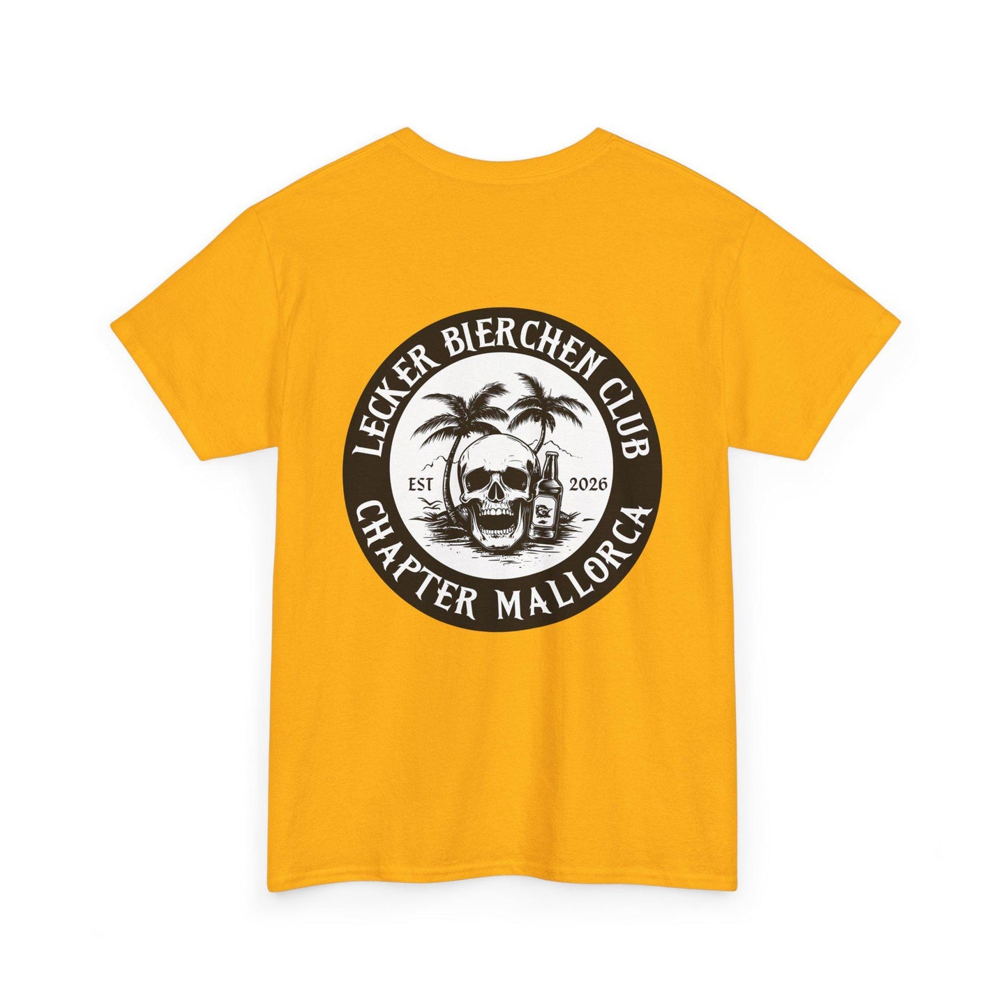 Personalisierbares Mallorca Shirt – Lecker Bierchen Club T-Shirt Herren – JGA Malle Outfit – Party Urlaub Shirt mit Wunsch Ort & Jahr