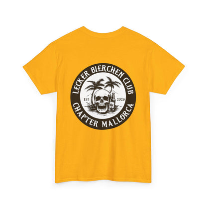 Personalisierbares Mallorca Shirt – Lecker Bierchen Club T-Shirt Herren – JGA Malle Outfit – Party Urlaub Shirt mit Wunsch Ort & Jahr