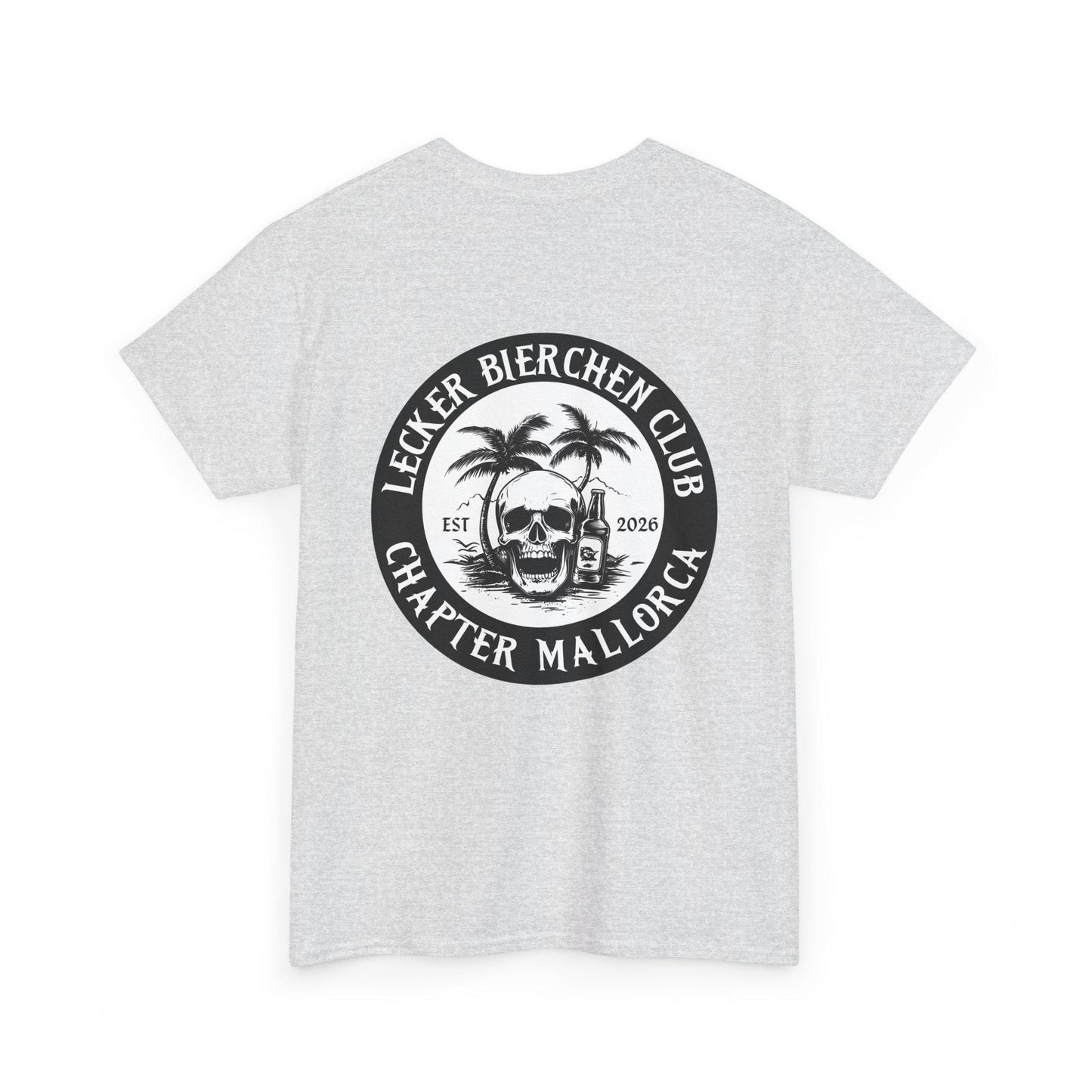 Personalisierbares Mallorca Shirt – Lecker Bierchen Club T-Shirt Herren – JGA Malle Outfit – Party Urlaub Shirt mit Wunsch Ort & Jahr