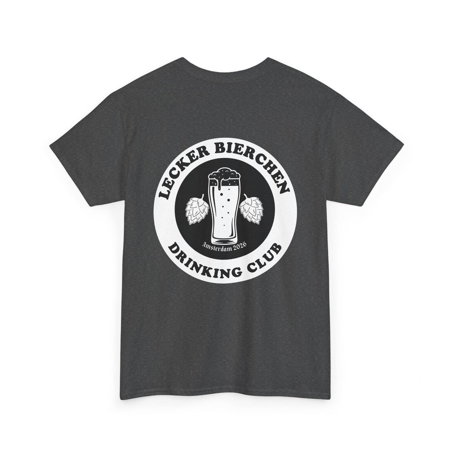 Personalisierbares JGA Shirt – Lecker Bierchen Drinking Club Männer – Outfit Party Urlaub T-Shirt mit Wunsch Ort & Jahr Junggesellenabschied