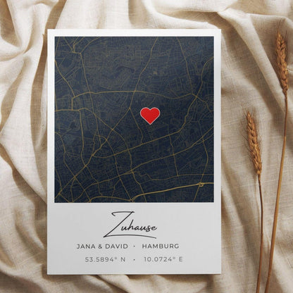 Housewarming Gift | Minimalist City Map Poster | Personalized Coordinates Print | New Home Gift | Custom Location Wall Art