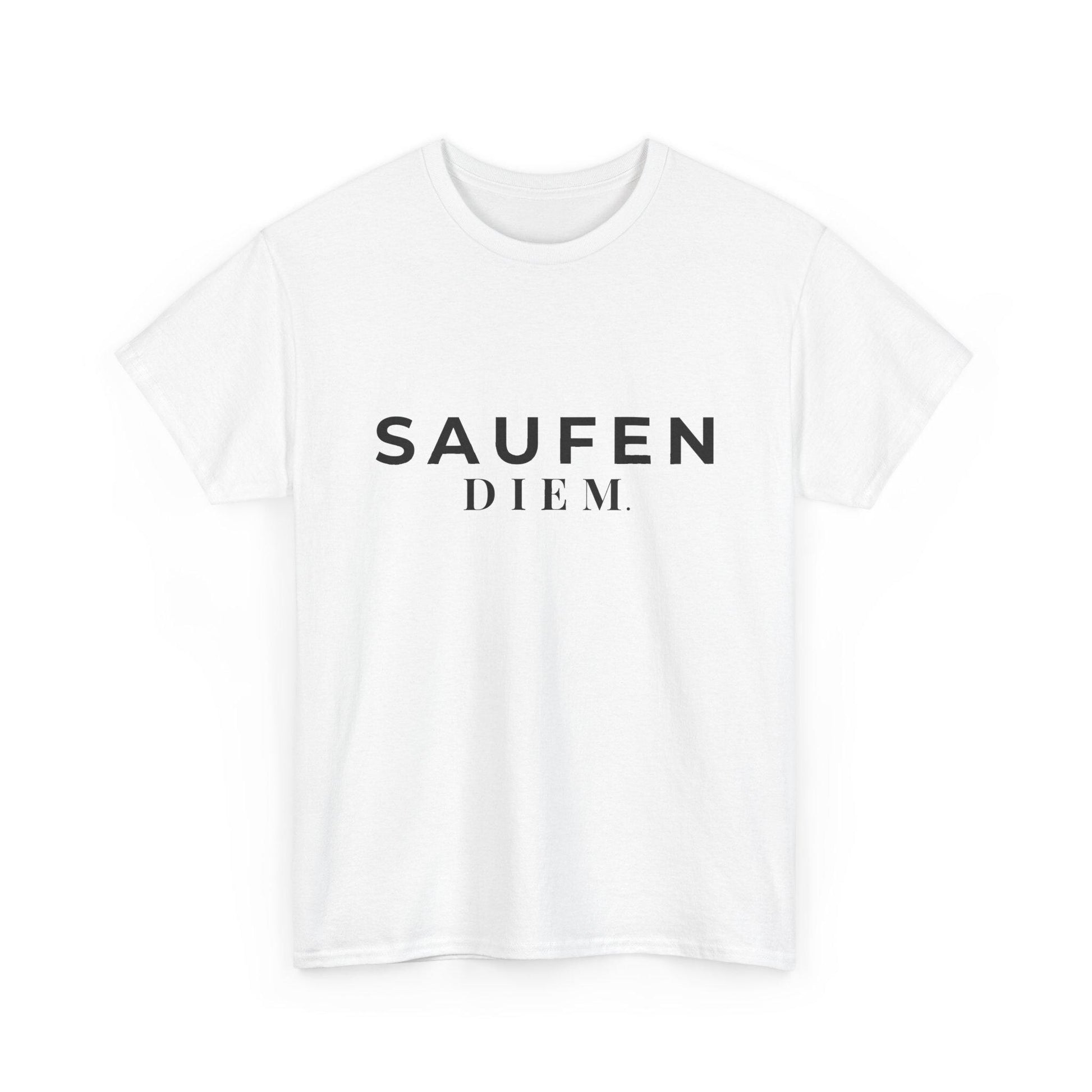 SAUFEN DIEM T-Shirt Unisex Bachelorette Junggesellinnenabschied Team Bride Bridal Party Outfit Hen Party Gruppe Geschenk Frauen Männer JGA