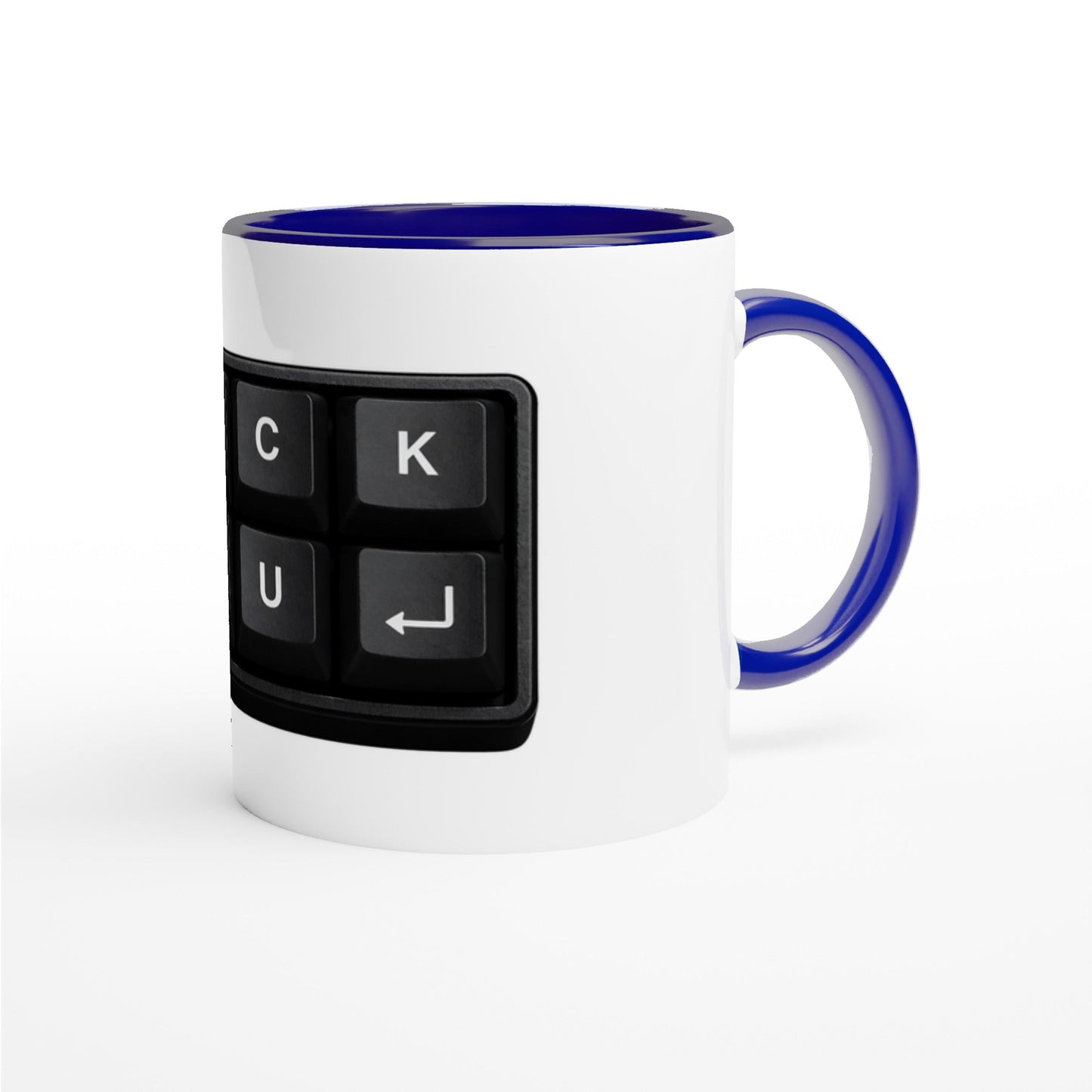 Lustige Büro Tasse „Fuck You“ Tastatur Design | Witziges Geschenk für Kollegen & Chef | Frecher Humor Becher Arbeit Kaffee Büro