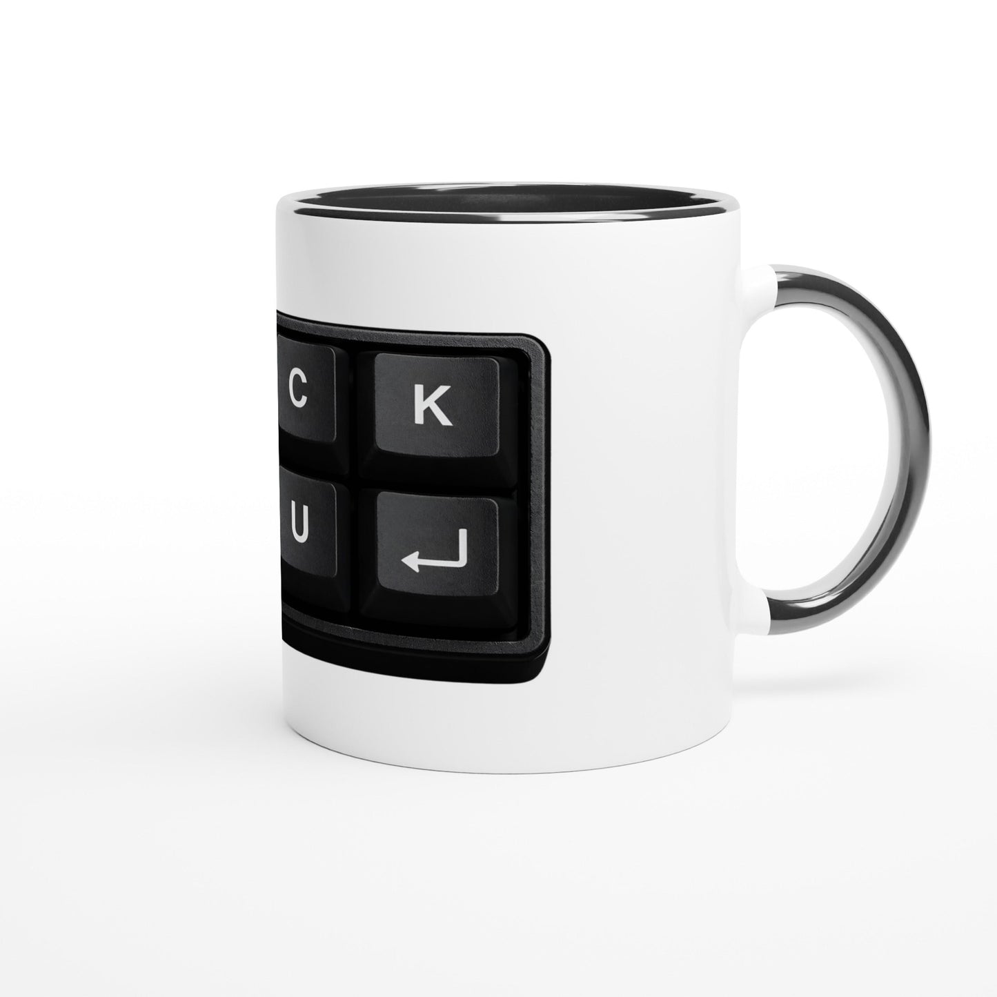 Lustige Büro Tasse „Fuck You“ Tastatur Design | Witziges Geschenk für Kollegen & Chef | Frecher Humor Becher Arbeit Kaffee Büro