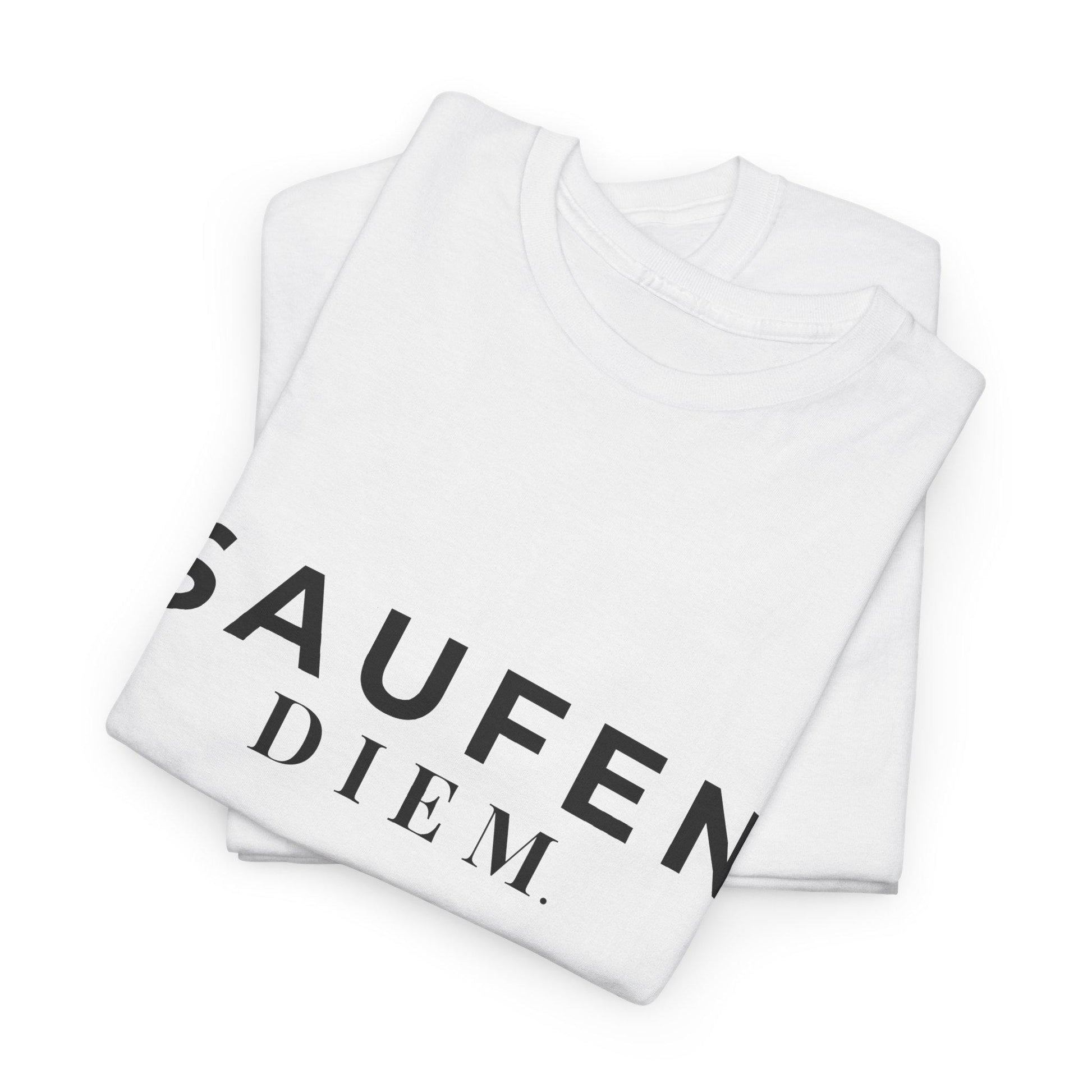 SAUFEN DIEM T-Shirt Unisex Bachelorette Junggesellinnenabschied Team Bride Bridal Party Outfit Hen Party Gruppe Geschenk Frauen Männer JGA