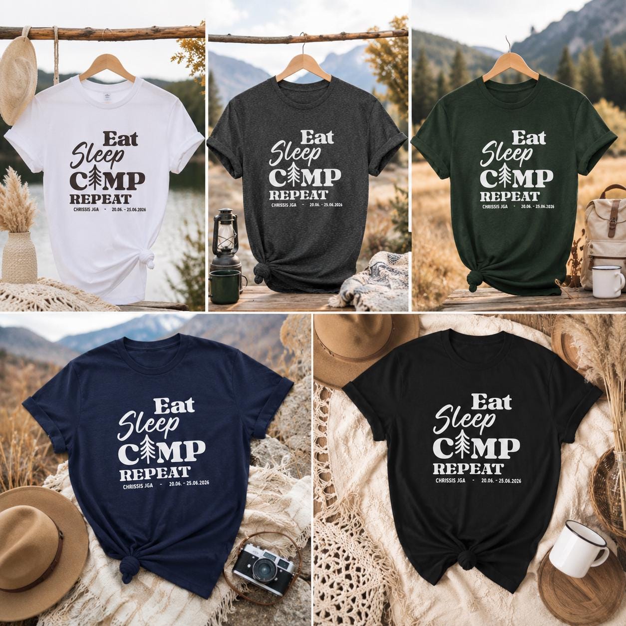 Camping JGA Shirt für Männer mit Outdoor Motiv – perfektes Abenteuer Urlaub Shirt für Junggesellenabschied, Campingtrip & Männerwochenende.