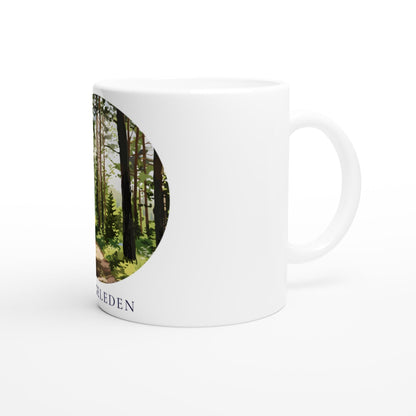 Skåneleden Tasse | Schweden Wanderweg Becher | Wald Landschaft Tasse | Geschenk für Wanderer | Skandinavien Souvenir | Natur Kaffee Becher