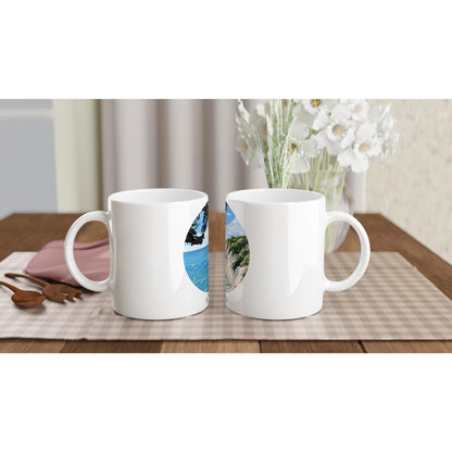 Rügen Tasse | Kreidefelsen Becher mit Küstenmotiv | Geschenk für Rügen Fans | Ostsee Tasse | Insel Souvenir | Urlaub Erinnerung