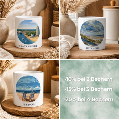 Skåneleden Tasse | Schweden Wanderweg Becher | Wald Landschaft Tasse | Geschenk für Wanderer | Skandinavien Souvenir | Natur Kaffee Becher