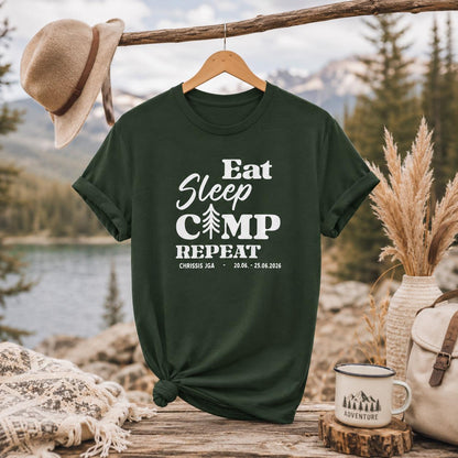 Camping JGA Shirt für Männer mit Outdoor Motiv – perfektes Abenteuer Urlaub Shirt für Junggesellenabschied, Campingtrip & Männerwochenende.