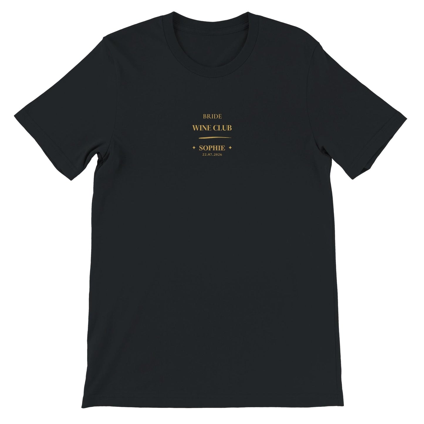 Bride Wine Club Shirt personalisiert | JGA Shirt Braut mit Name & Datum | Bachelorette Wine Tasting Outfit Bridal Weekend