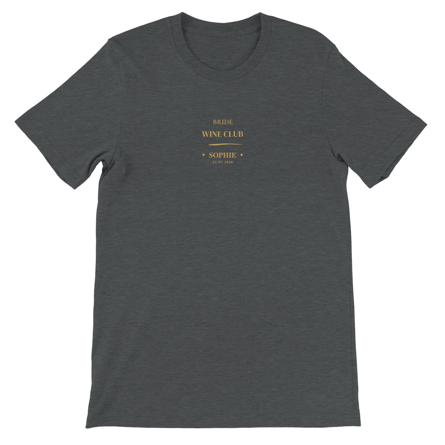Bride Wine Club Shirt personalisiert | JGA Shirt Braut mit Name & Datum | Bachelorette Wine Tasting Outfit Bridal Weekend