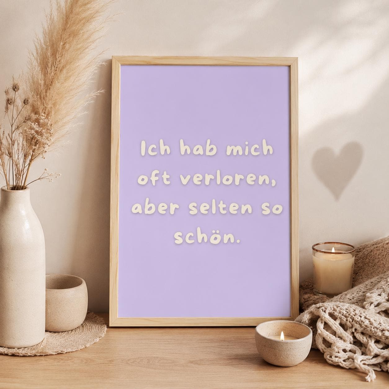 Ich hab mich oft verloren Poster | Liebe Spruch Poster | Beziehung Geschenk | Freundschaft Poster | Valentinstag Geschenk | Jahrestag Plakat