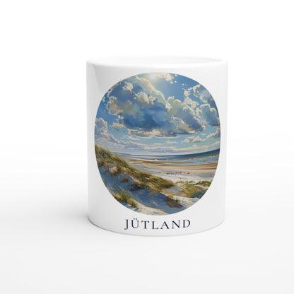 Jütland Tasse | Küsten Tasse mit Landschaftsmotiv | Geschenk für Meerliebhaber | Urlaub Erinnerung | Dänemark Tasse | Strand Kaffee Becher