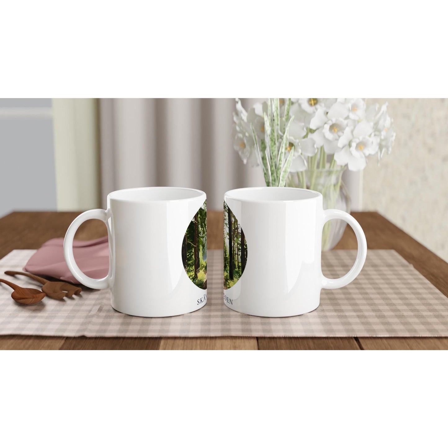 Skåneleden Tasse | Schweden Wanderweg Becher | Wald Landschaft Tasse | Geschenk für Wanderer | Skandinavien Souvenir | Natur Kaffee Becher