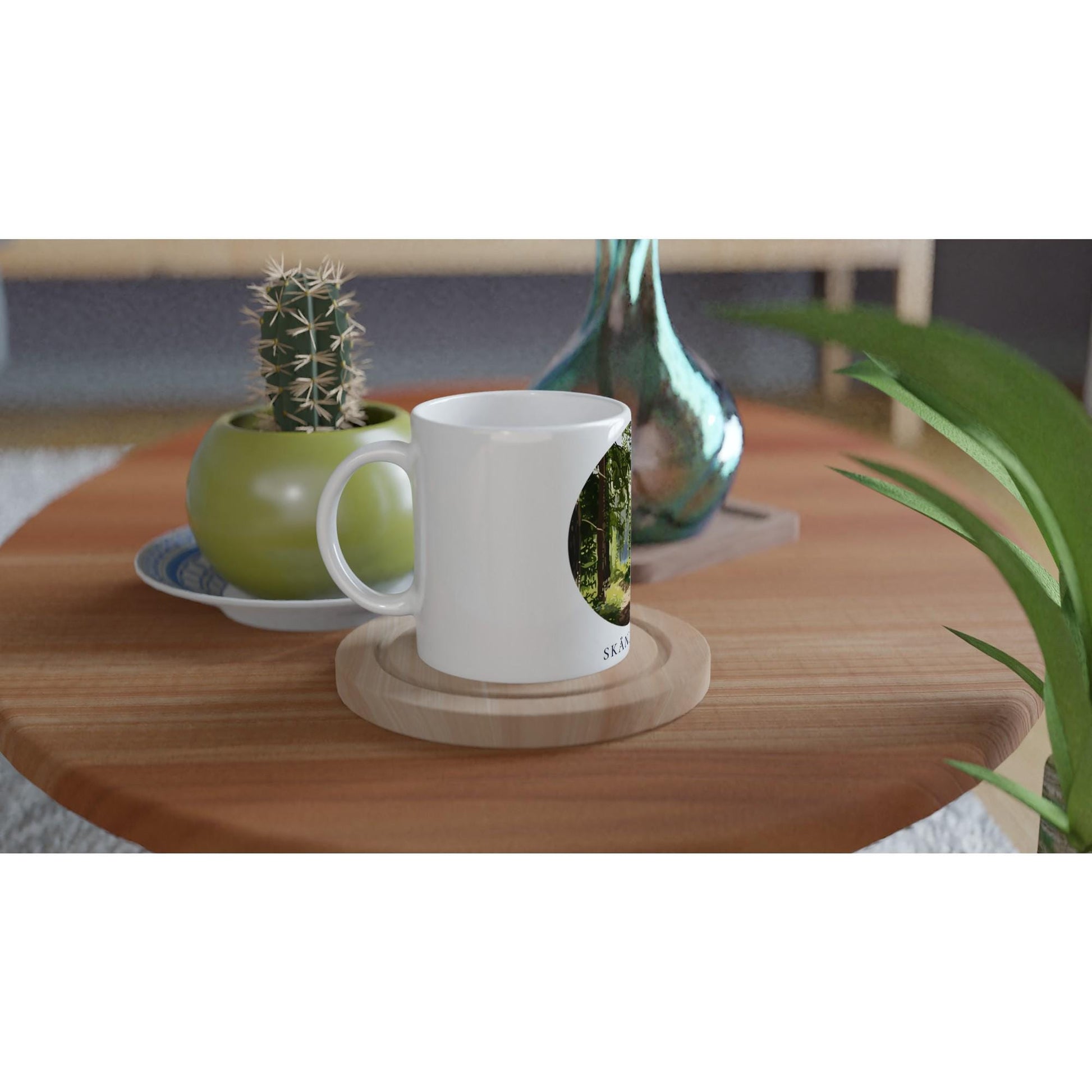 Skåneleden Tasse | Schweden Wanderweg Becher | Wald Landschaft Tasse | Geschenk für Wanderer | Skandinavien Souvenir | Natur Kaffee Becher