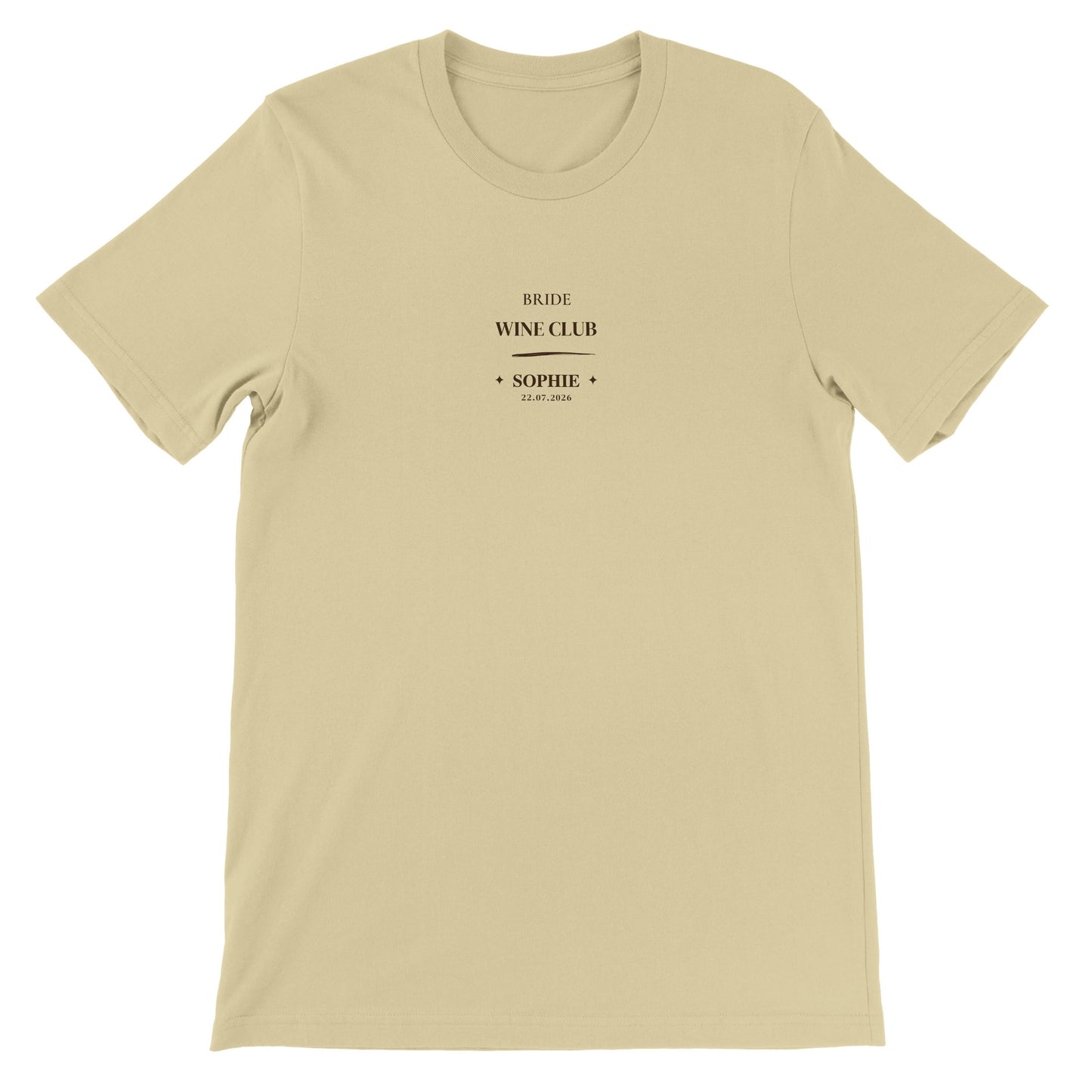 Bride Wine Club Shirt personalisiert | JGA Shirt Braut mit Name & Datum | Bachelorette Wine Tasting Outfit Bridal Weekend