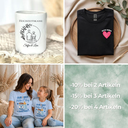 Bride Wine Club Shirt personalisiert | JGA Shirt Braut mit Name & Datum | Bachelorette Wine Tasting Outfit Bridal Weekend