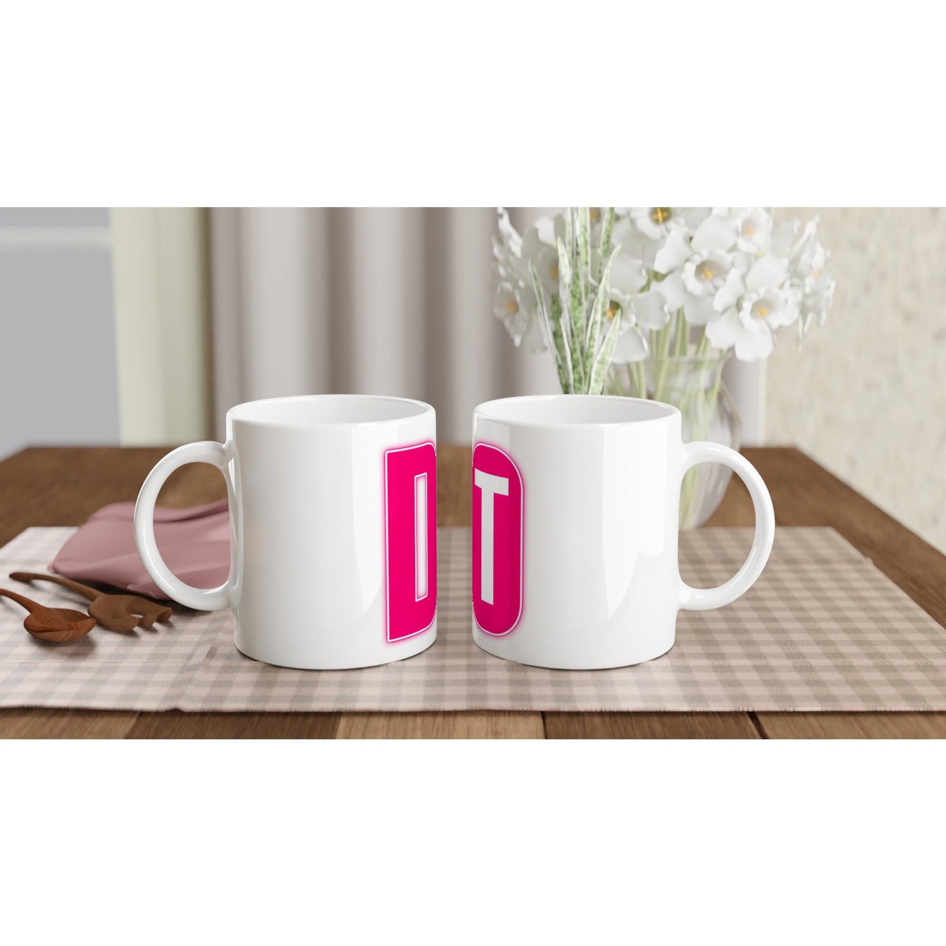 DO IT Tasse | Motivation Becher | Neon Schrift Tasse | Fitness Geschenk | Büro Kaffeebecher | Minimalistische Motivations Tasse