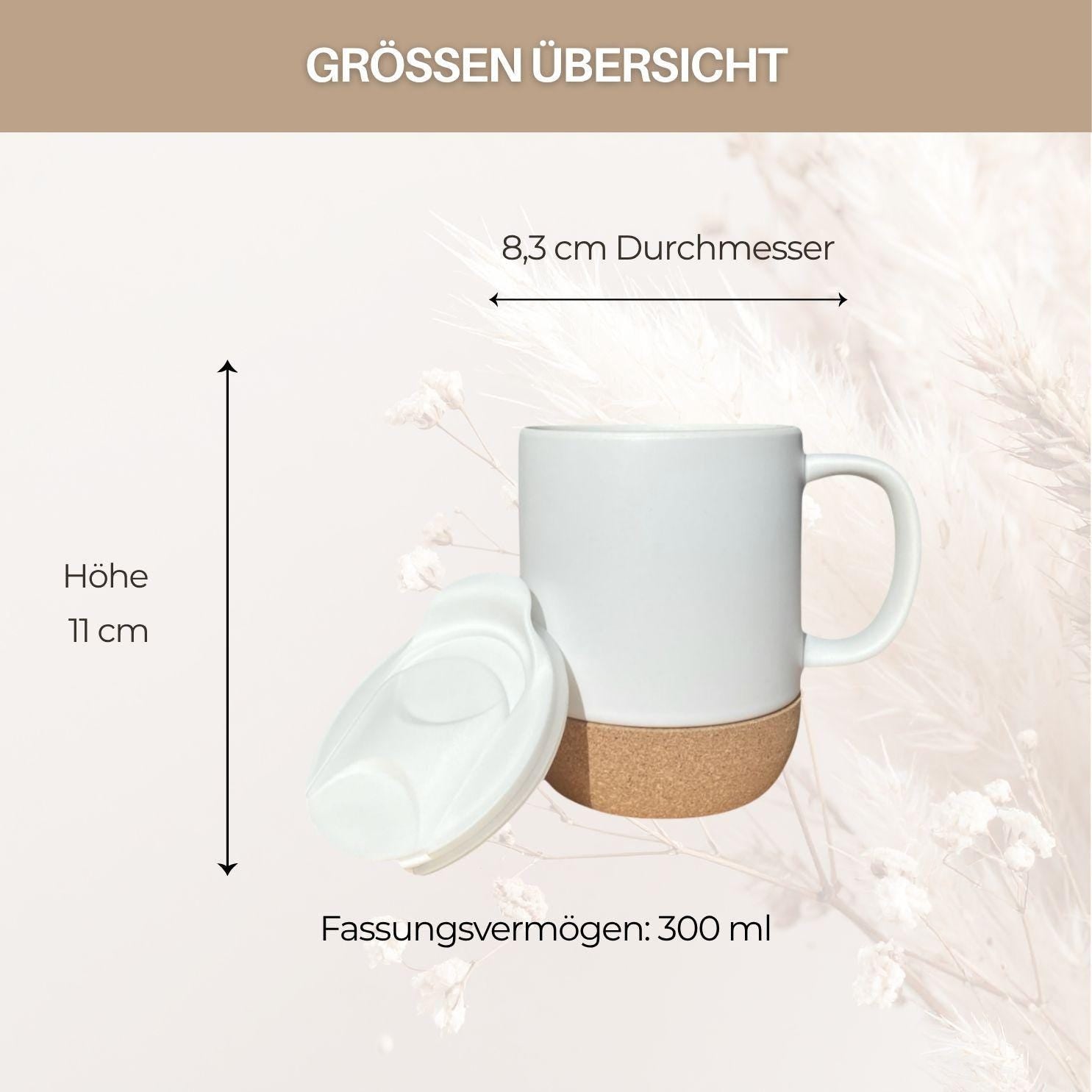 Ich atme ein, ich atme aus, ich ignoriere Kork Tasse | Lustige Achtsamkeits Tasse | Mental Health Becher | Geschenk Büro Humor Meditation