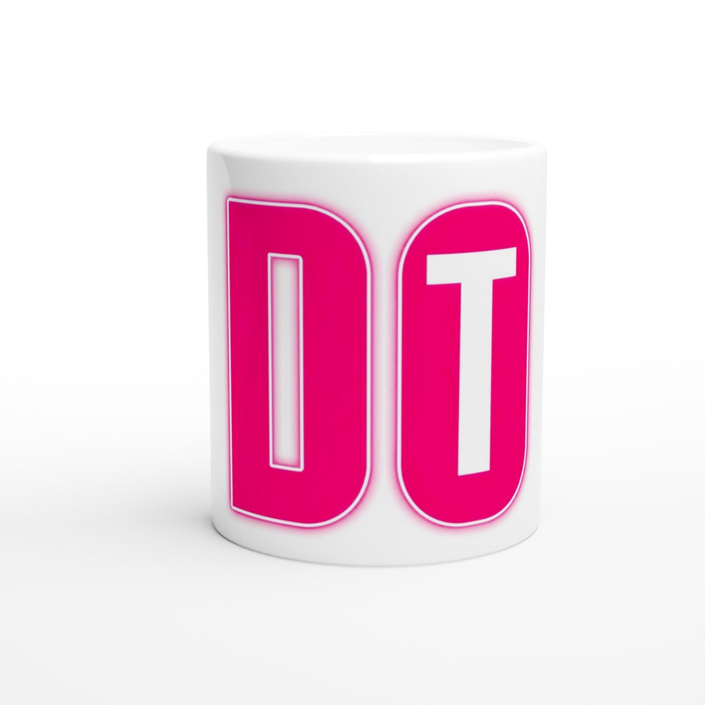 DO IT Tasse | Motivation Becher | Neon Schrift Tasse | Fitness Geschenk | Büro Kaffeebecher | Minimalistische Motivations Tasse