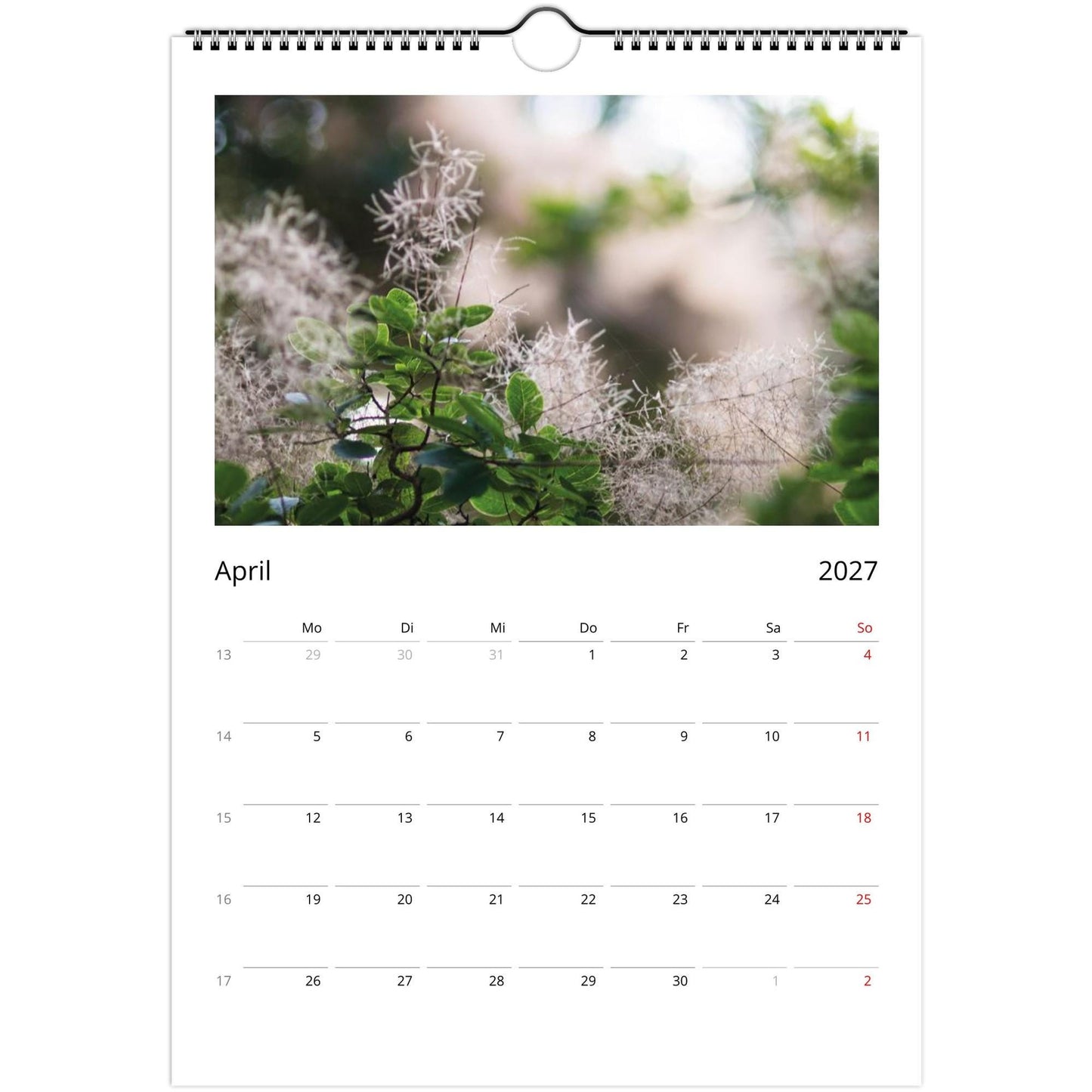 Natur Fotokalender 2027 Hochformat | A4 A3 Wandkalender mit Kalendarium | Küsten- und Reisekalender Geschenk USA Deutschland Küste Europa