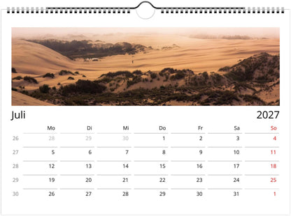 Natur Fotokalender 2027 | Wandkalender mit Kalendarium | Küsten- & Reisekalender | Geschenk für Deutschland Deutschland USA Küste Fotografie