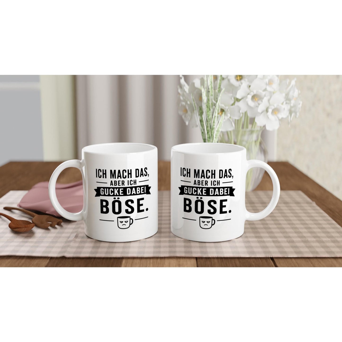 Ich mach das, aber ich gucke dabei böse Tasse | lustige Spruch Tasse | Sarkasmus Becher | Geschenk Büro Kollegen Geburtstag Jubiläum