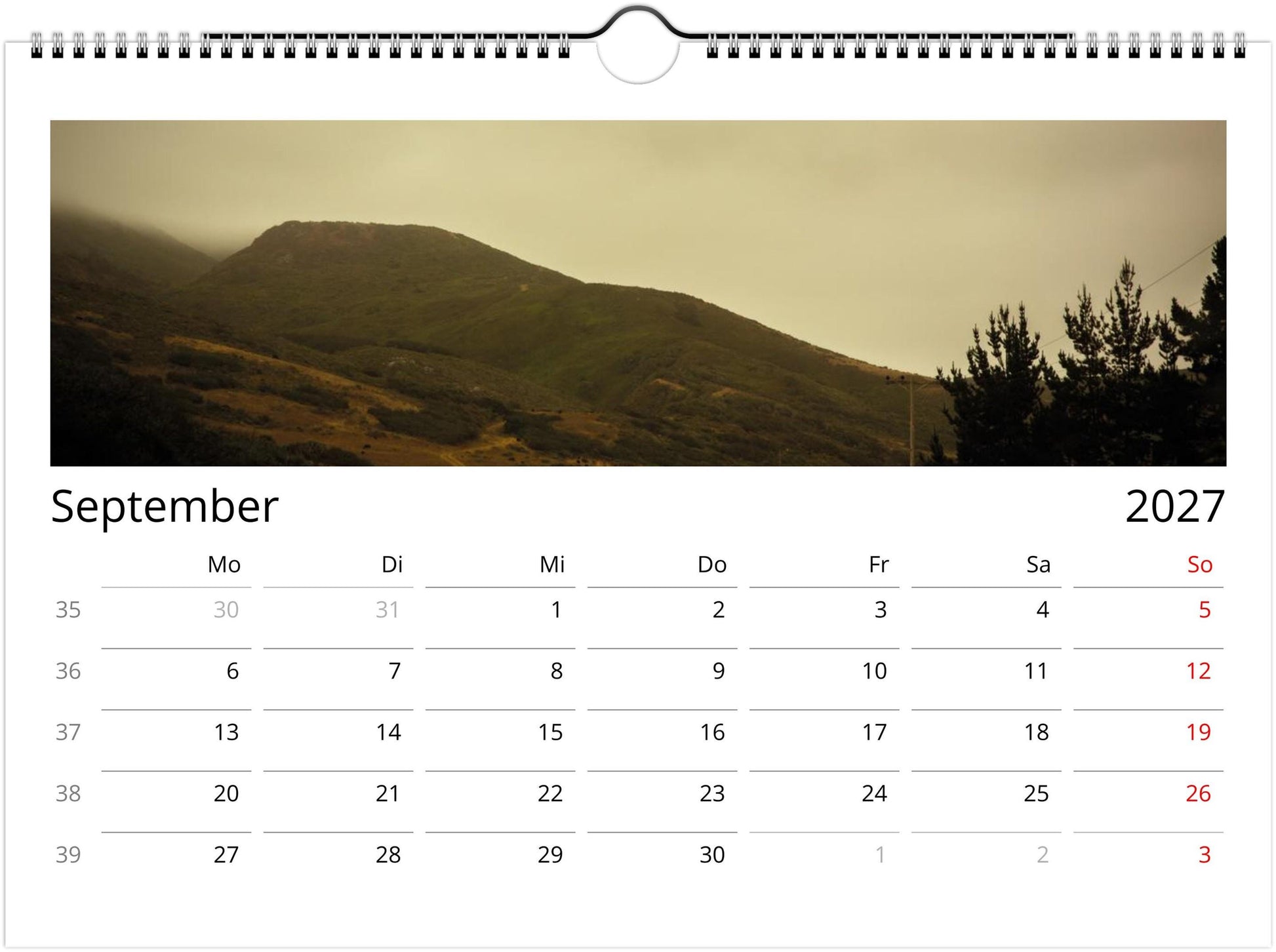Natur Fotokalender 2027 | Wandkalender mit Kalendarium | Küsten- & Reisekalender | Geschenk für Deutschland Deutschland USA Küste Fotografie