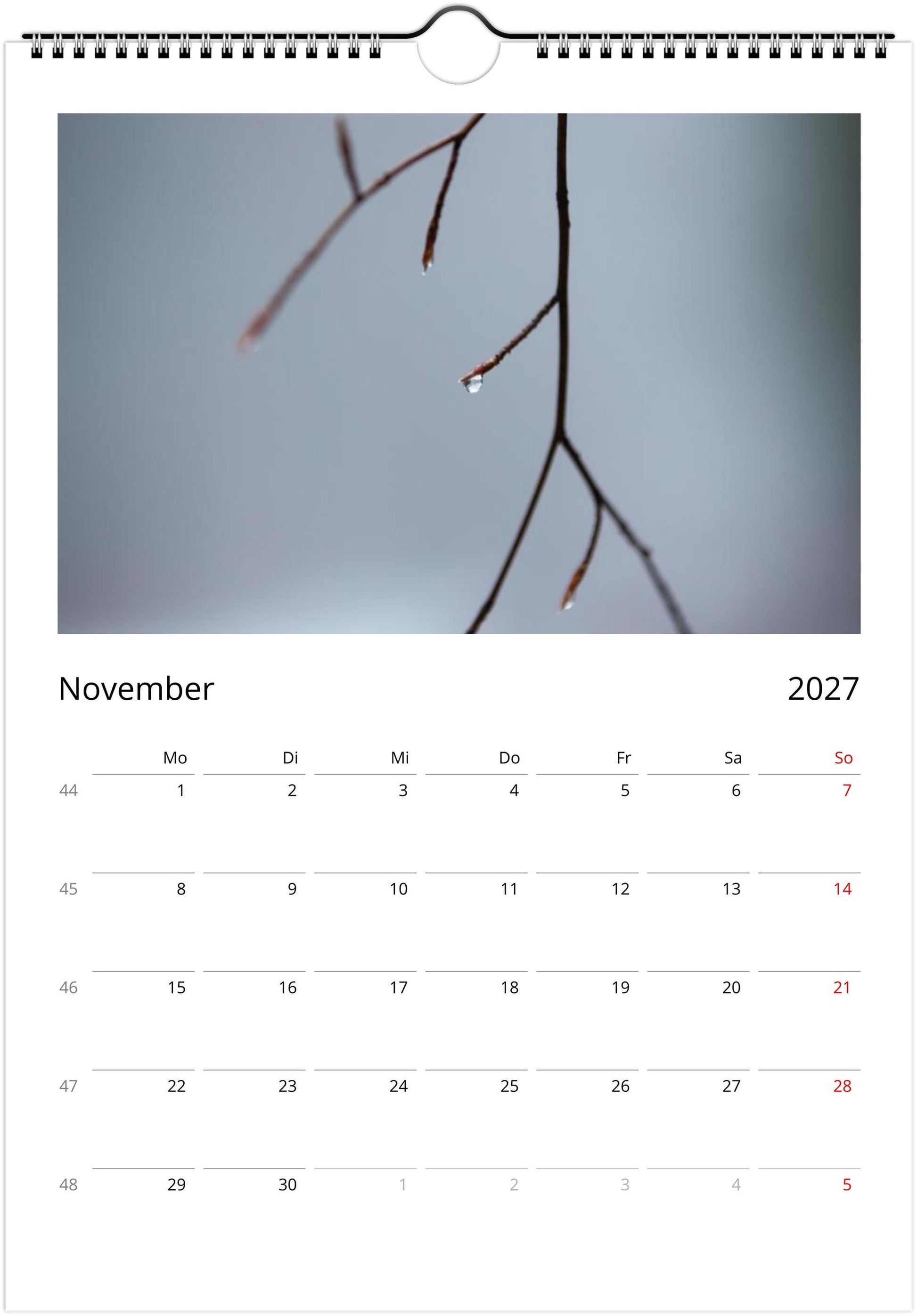 Natur Fotokalender 2027 Hochformat | A4 A3 Wandkalender mit Kalendarium | Küsten- und Reisekalender Geschenk USA Deutschland Küste Europa