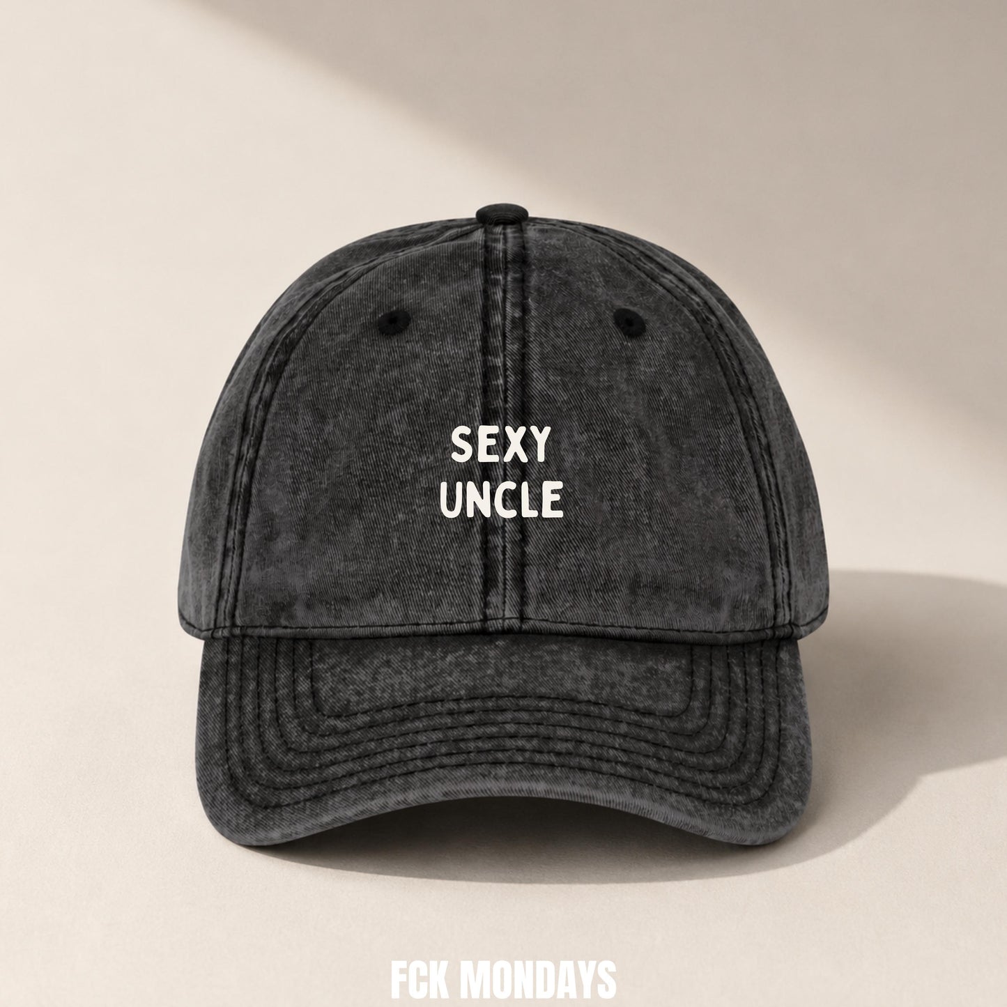 Sexy Uncle Cap Vintage | Bestickte Onkel Mütze | Geschenk Schwangerschaftsverkündung | Baby Announcement Familie Geburtstag Tante Babyparty