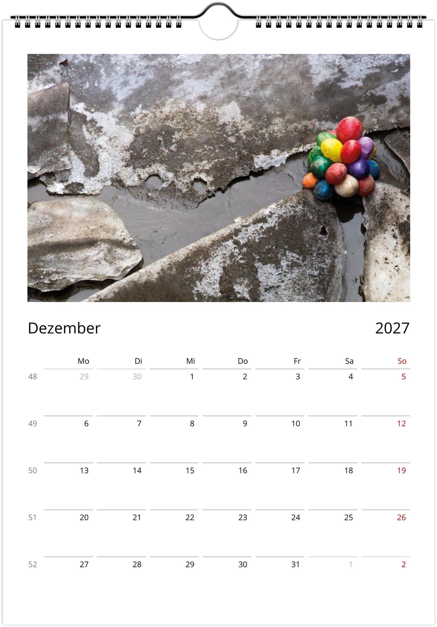 Natur Fotokalender 2027 Hochformat | A4 A3 Wandkalender mit Kalendarium | Küsten- und Reisekalender Geschenk USA Deutschland Küste Europa