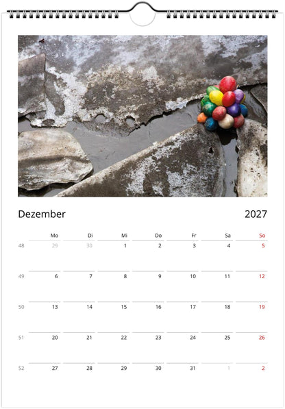 Natur Fotokalender 2027 Hochformat | A4 A3 Wandkalender mit Kalendarium | Küsten- und Reisekalender Geschenk USA Deutschland Küste Europa