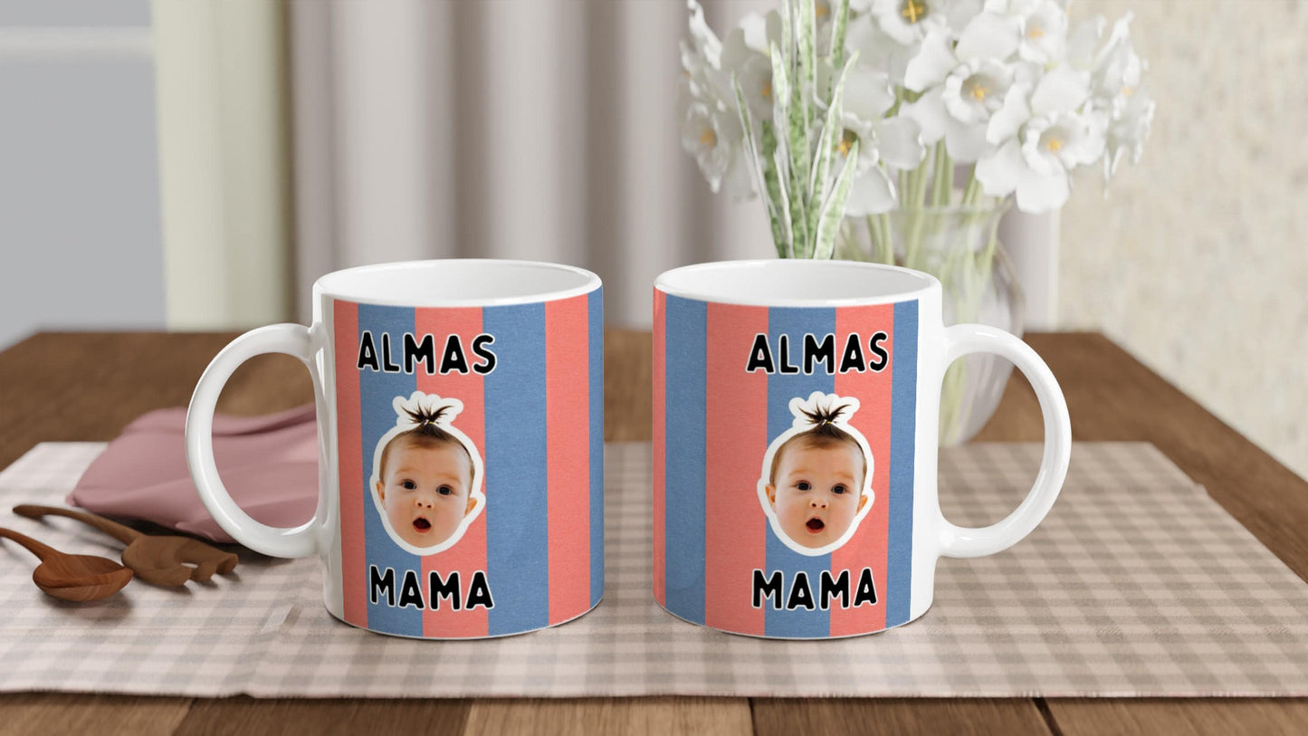 Personalisierte Mama Tasse mit Babyfoto | Geschenk für Mama Oma Tante Patentante | Muttertag Geburtstag Becher Großmutter Weihnachten