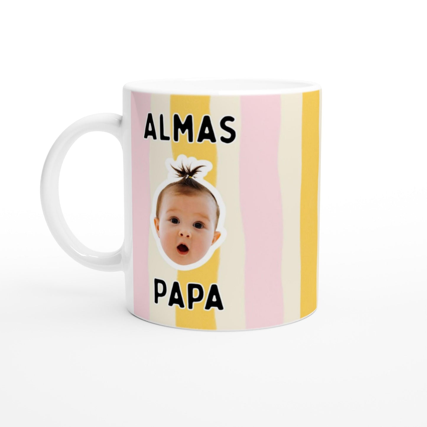 Personalisierte Papa Tasse mit Babyfoto | Geschenk für Papa Onkel Patenonkel Opa | erster Vatertag | Geburtstag Becher Weihnachten