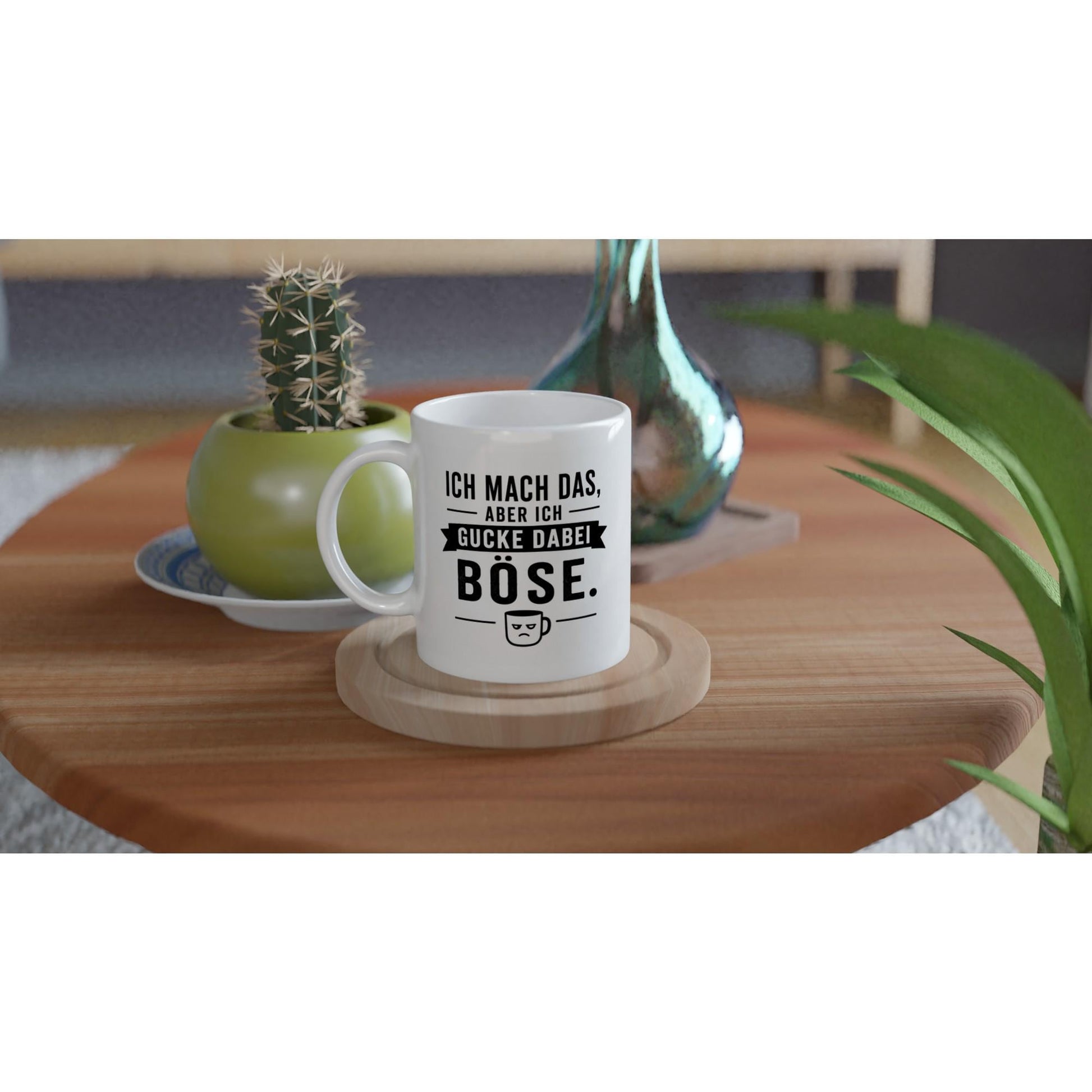 Ich mach das, aber ich gucke dabei böse Tasse | lustige Spruch Tasse | Sarkasmus Becher | Geschenk Büro Kollegen Geburtstag Jubiläum