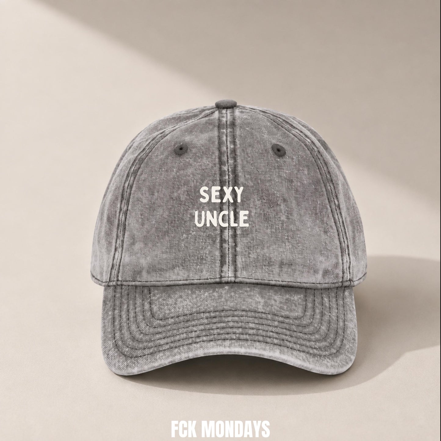 Sexy Uncle Cap Vintage | Bestickte Onkel Mütze | Geschenk Schwangerschaftsverkündung | Baby Announcement Familie Geburtstag Tante Babyparty