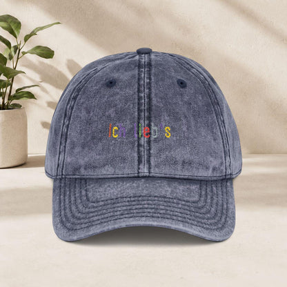 Ich Liebs Cap Vintage | Bestickte deutsche Statement Mütze | Gute Laune Geschenk | Dad Cap Baumwolle Mental Health Selbstliebe