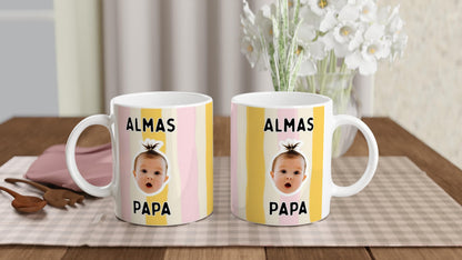 Personalisierte Papa Tasse mit Babyfoto | Geschenk für Papa Onkel Patenonkel Opa | erster Vatertag | Geburtstag Becher Weihnachten