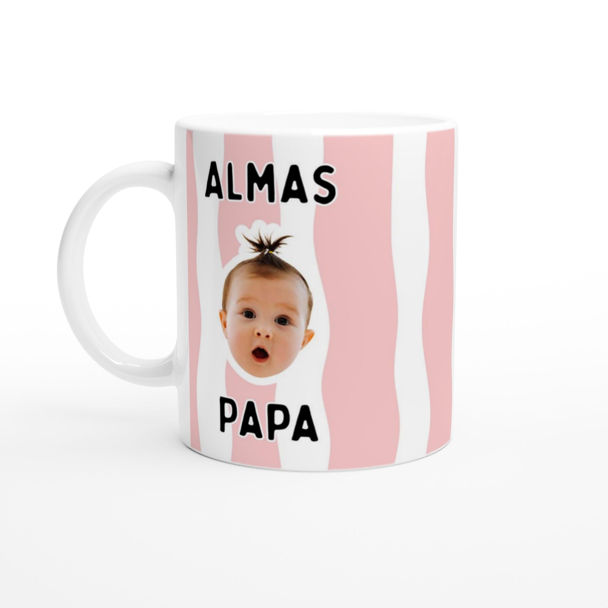 Personalisierte Papa Tasse mit Babyfoto | Geschenk für Papa Onkel Patenonkel Opa | erster Vatertag | Geburtstag Becher Weihnachten