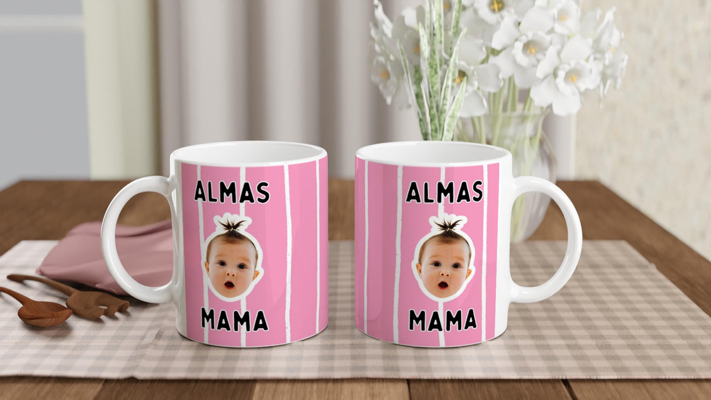 Personalisierte Papa Tasse mit Babyfoto | Geschenk für Papa Onkel Patenonkel Opa | erster Vatertag | Geburtstag Becher Weihnachten