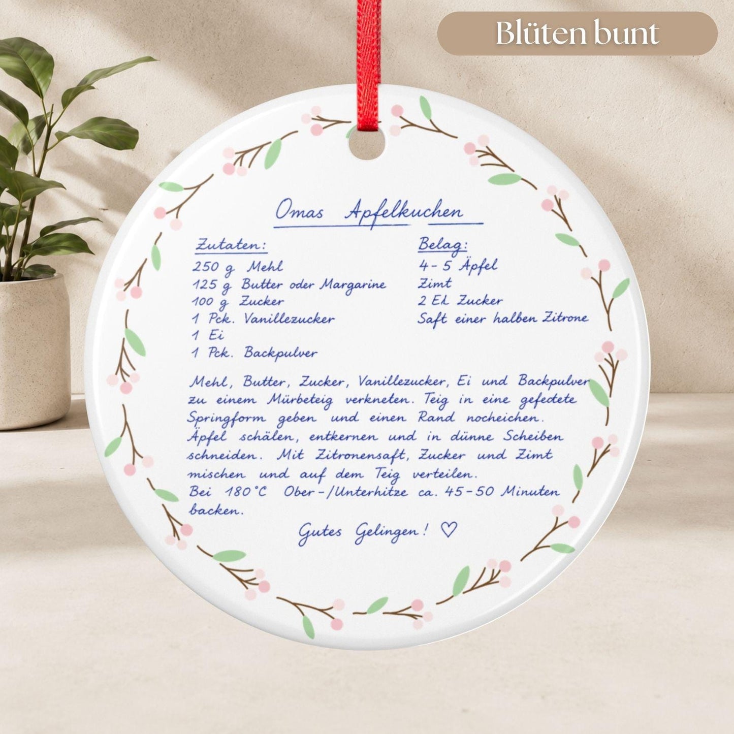 Personalisiertes Handschrift Ornament, Custom Keramik Anhänger mit Notiz Foto Kinderzeichnung, Erinnerungsgeschenk Weihnachten