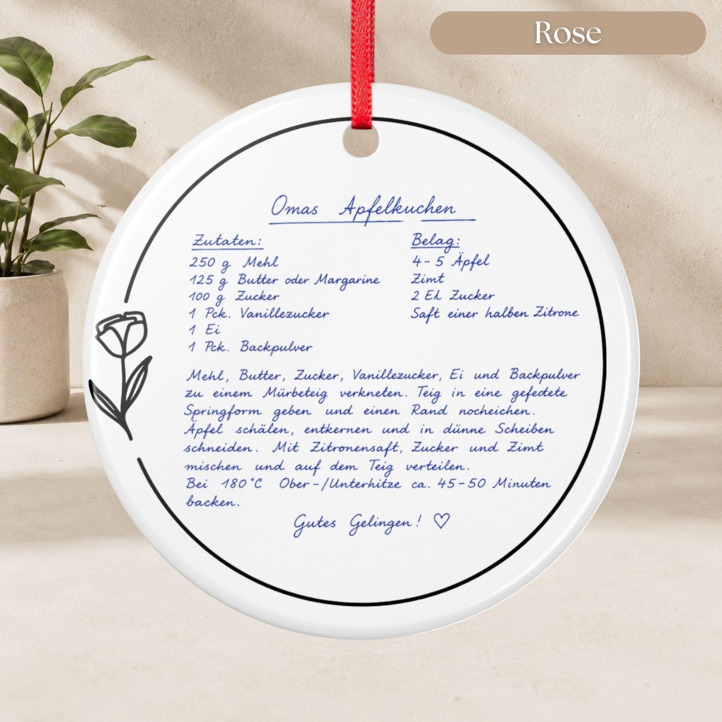 Personalisiertes Handschrift Ornament, Custom Keramik Anhänger mit Notiz Foto Kinderzeichnung, Erinnerungsgeschenk Weihnachten