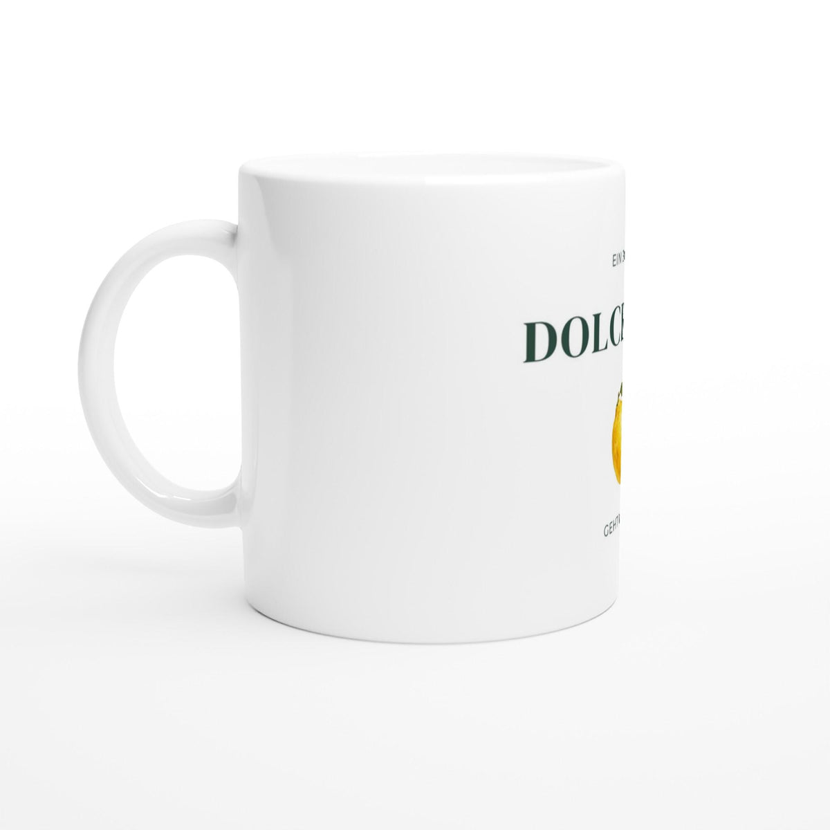 Ein bissle Dolce Vita geht immer Tasse | Lustiger Zitronenbecher | Italien Geschenk | Geschenk für Freundin | Sommer Kaffeetasse