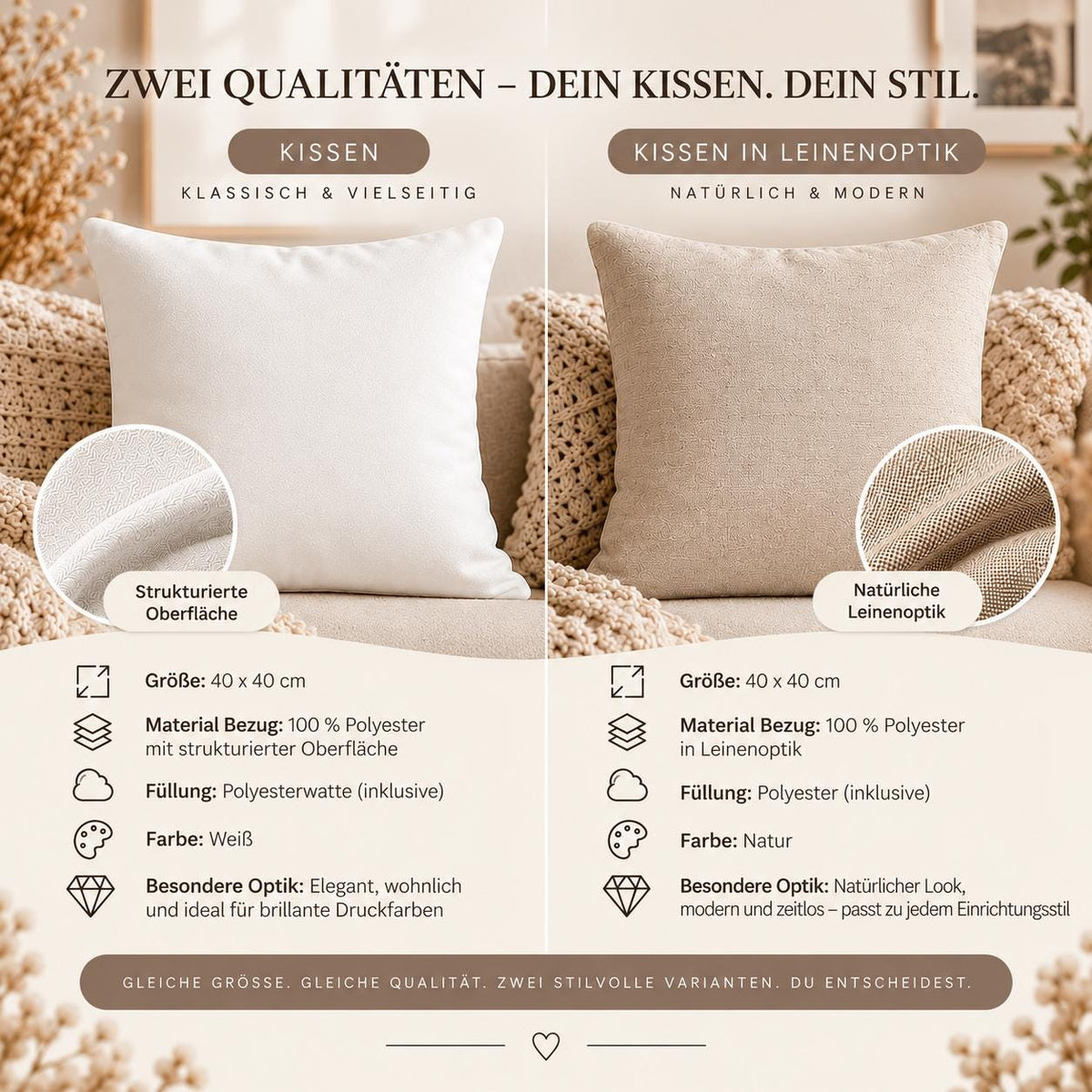 Kissen „Ein bissle Dolce Vita geht immer“ | Geschenk Freundin Italien Fans Aquarell Zitrone Sommer Deko Sofa Mediterrane Lebensfreude